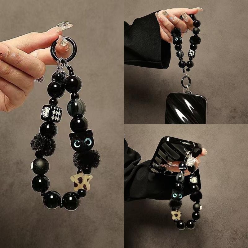Luxury Black Fluffy Cat Phone  - Luxury Bags Women 리뷰 및 가격