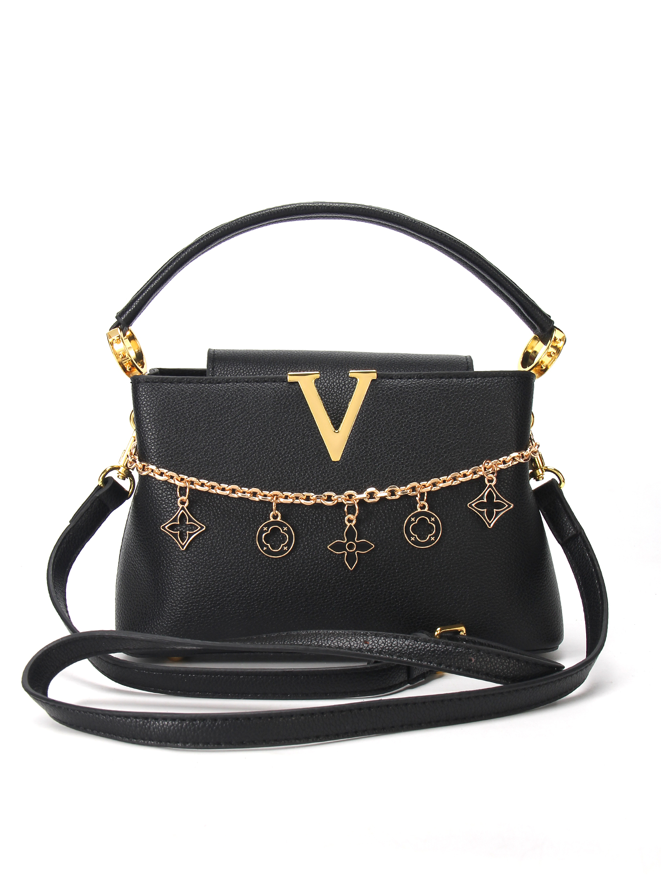 Gold V-Shaped Embellished Wome - Luxury Bags Affordable 리뷰 및 가격