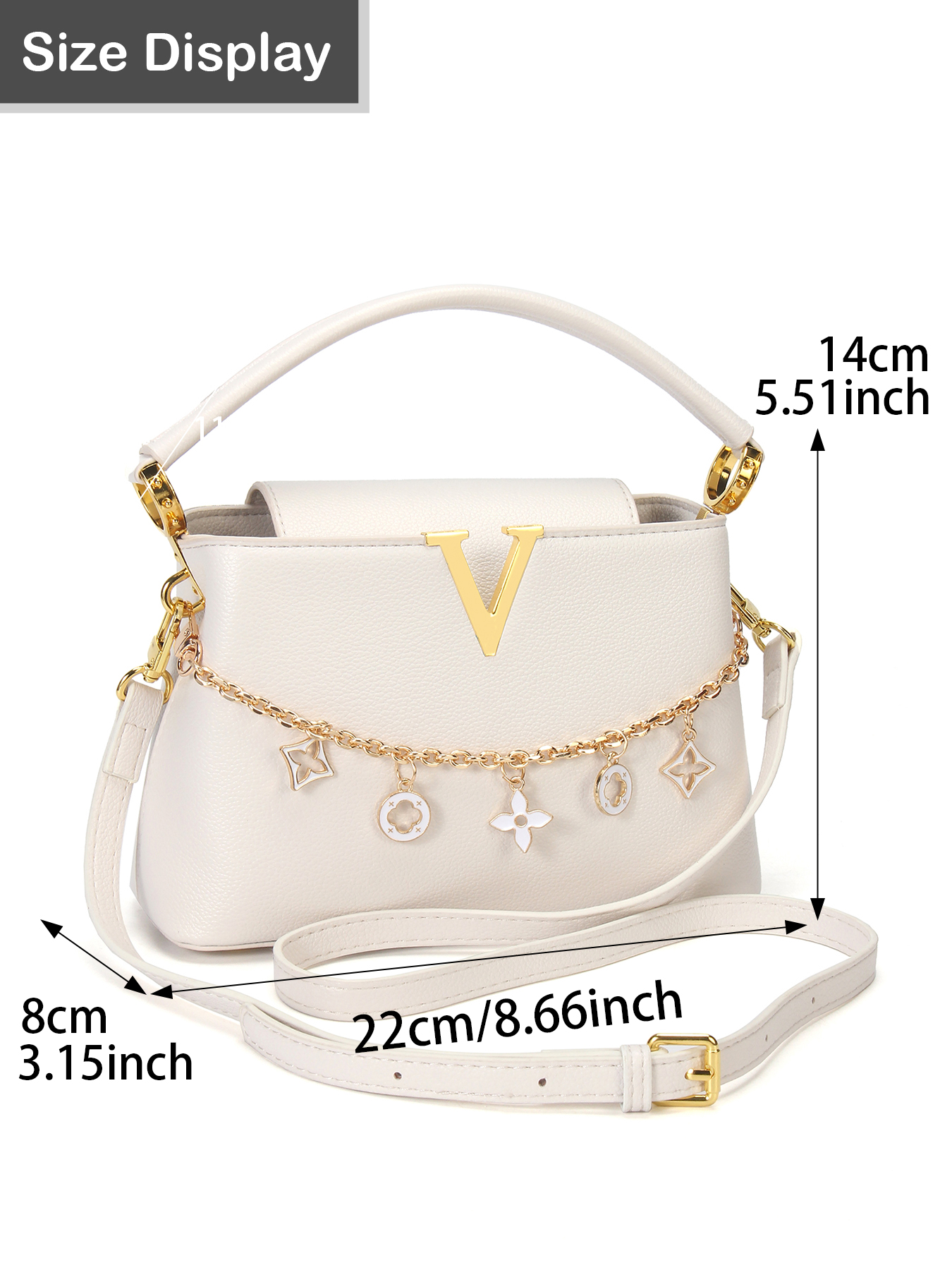 Gold V-Shaped Embellished Wome - Luxury Bags Affordable 리뷰 및 가격