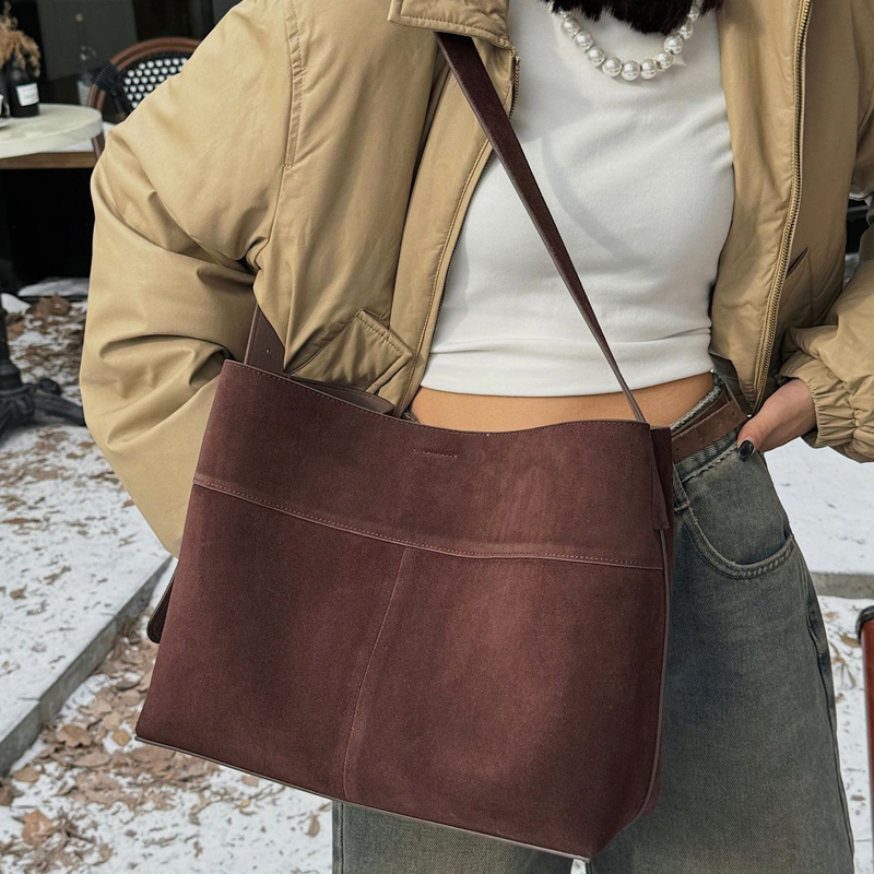Korean Genuine Leather Tote Ba - Luxury Bags And Accessories 리뷰 및 가격