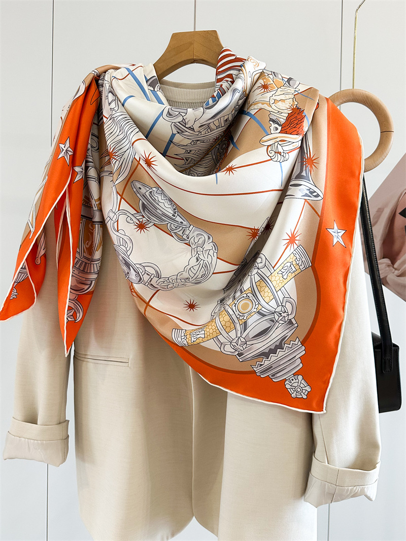 Luxury Brand Scarf Large Silk  - Luxury Bags And Accessories 리뷰 및 가격