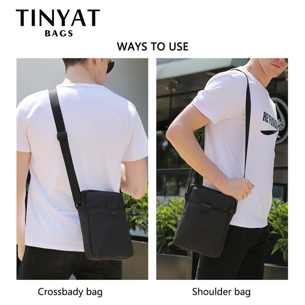 TINYAT Men's Bags Light Canvas - Luxury Bags For Men 리뷰 및 가격