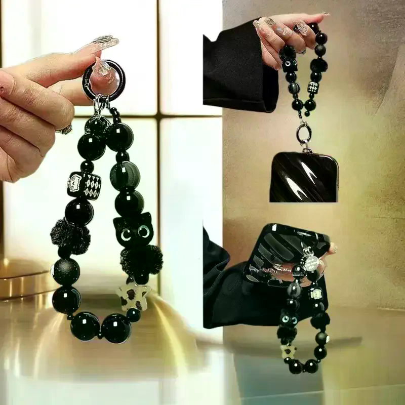 Luxury Black Fluffy Cat Phone  - Luxury Bags Women 리뷰 및 가격