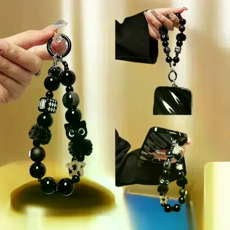 Luxury Black Fluffy Cat Phone  - Luxury Bags Women 리뷰 및 가격