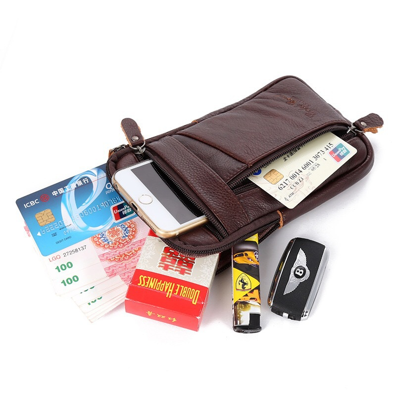 Men Luxury Genuine Leather Pho - Luxury Bags For Men 리뷰 및 가격