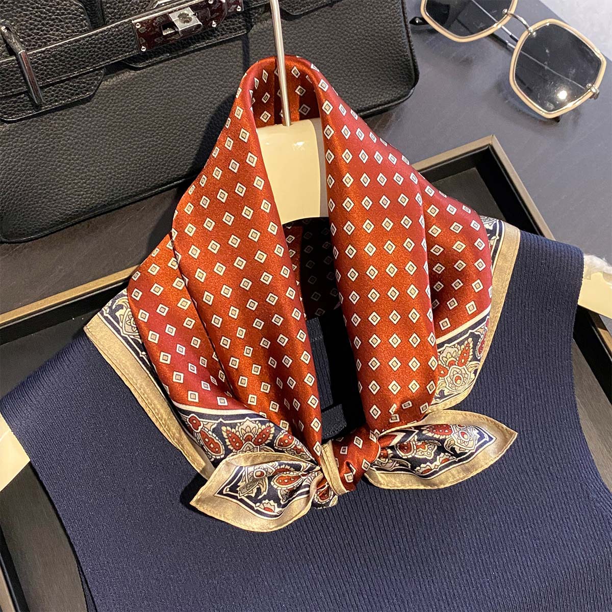 Luxury 100% Pure Silk Square S - Luxury Bags And Accessories 리뷰 및 가격