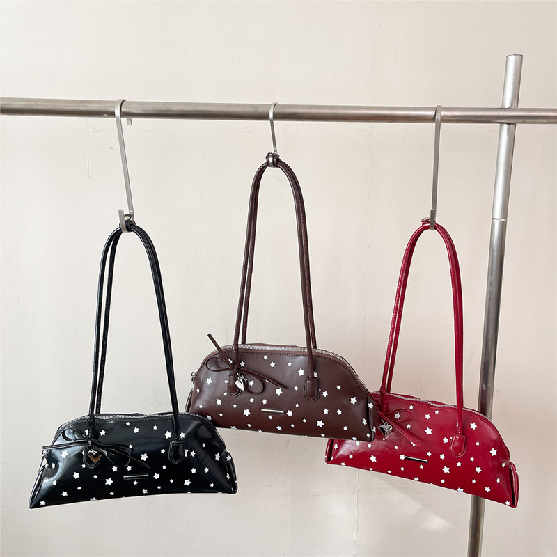 New PU Stars Bow Zipper Sweet  - Luxury Bags Affordable 리뷰 및 가격