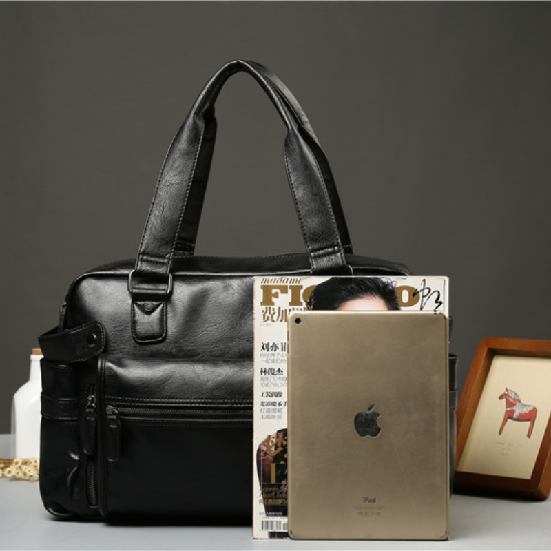 Men PU Leather Briefcase Top-H - Luxury Bags For Men 리뷰 및 가격