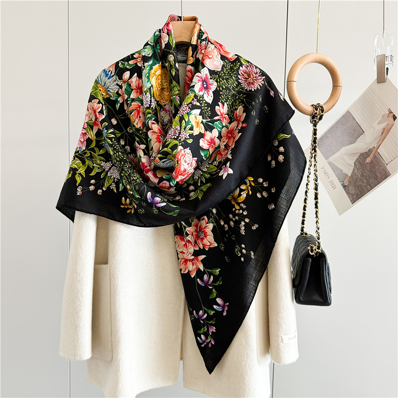 Winter Wool Silk Scarf Luxury  - Luxury Bags And Accessories 리뷰 및 가격