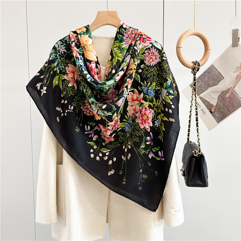 Winter Wool Silk Scarf Luxury  - Luxury Bags And Accessories 리뷰 및 가격