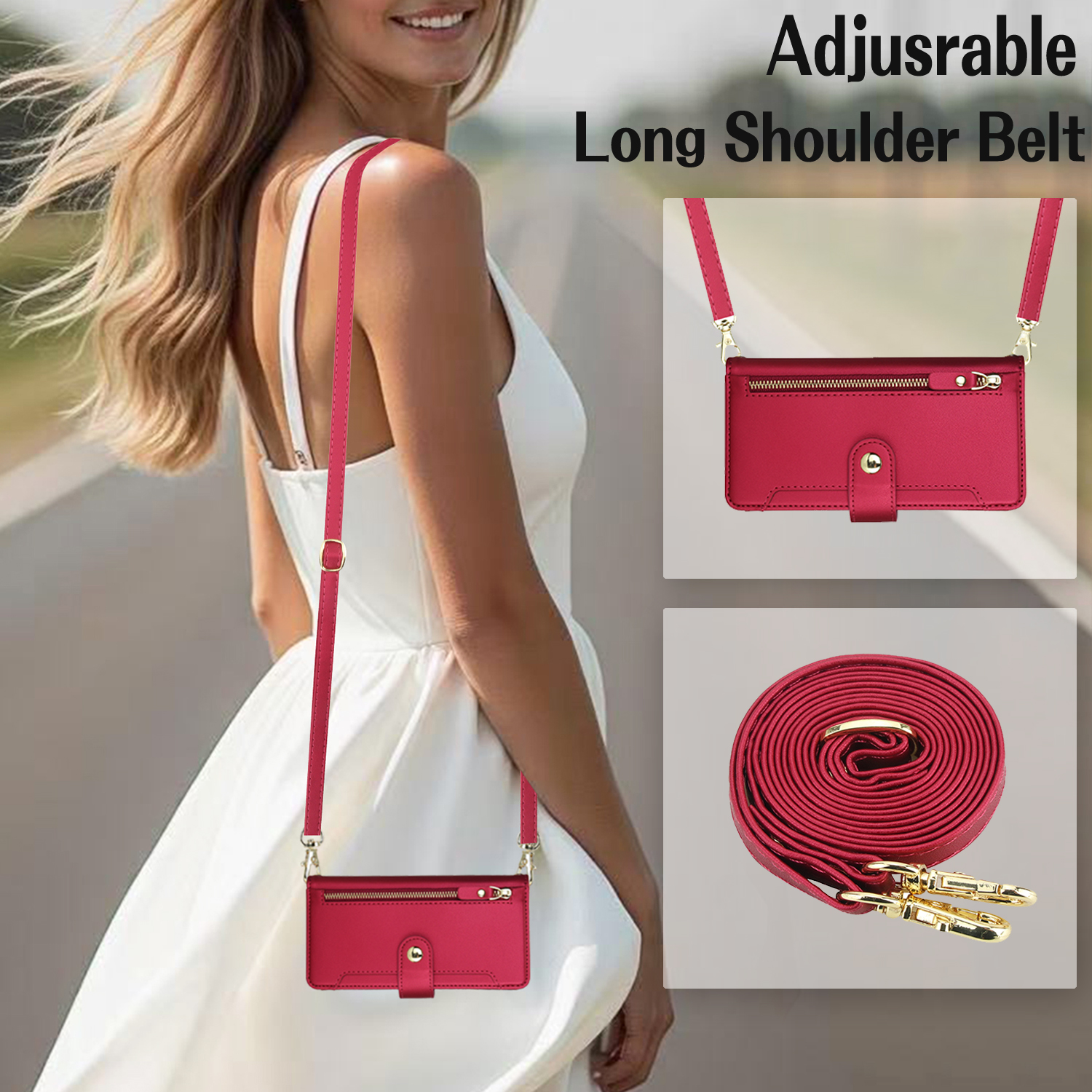 Crossbody Zipper Leather Walle - Luxury Bags 리뷰 및 가격