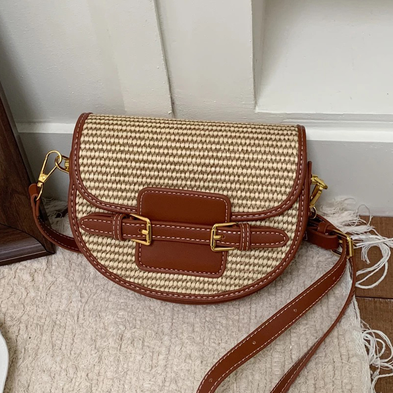 England Style Mini Straw Saddl - Luxury Bags Women 리뷰 및 가격