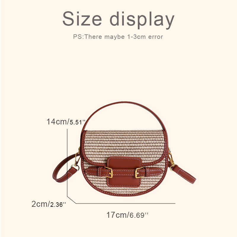 England Style Mini Straw Saddl - Luxury Bags Women 리뷰 및 가격