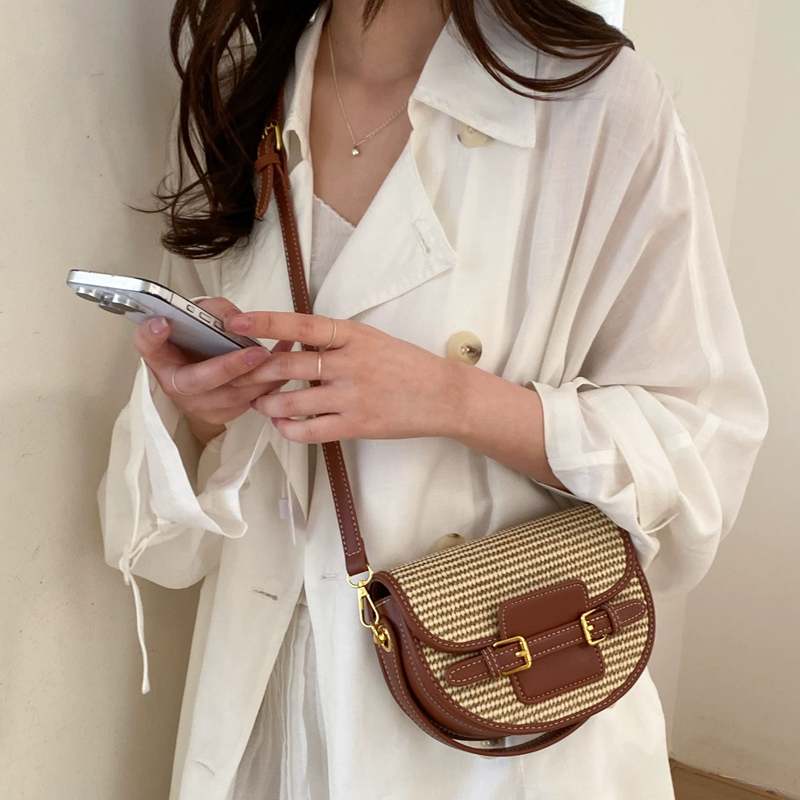 England Style Mini Straw Saddl - Luxury Bags Women 리뷰 및 가격