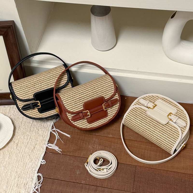 England Style Mini Straw Saddl - Luxury Bags Women 리뷰 및 가격