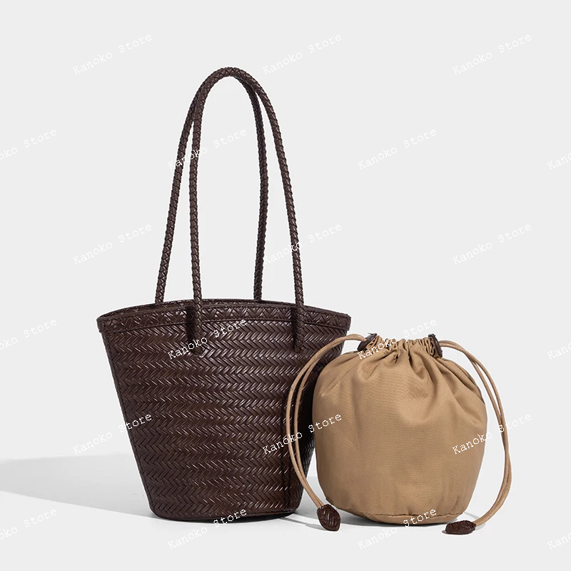 weave drawstring bucket undera - Luxury Bags Women 리뷰 및 가격