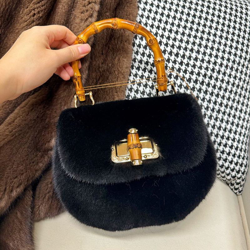 Women's Bags Mink Fur Handbags - Luxury Bags Gr 리뷰 및 가격