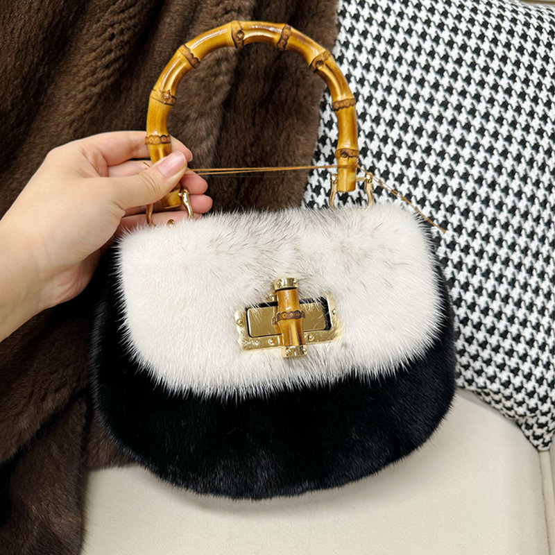 Women's Bags Mink Fur Handbags - Luxury Bags Gr 리뷰 및 가격