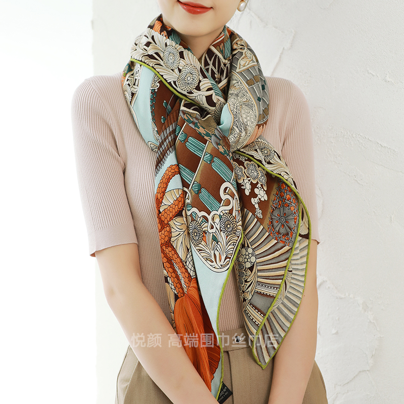 Luxury Designer Silk Wool Scar - Luxury Bags And Accessories 리뷰 및 가격