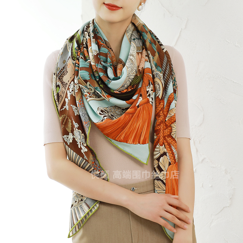 Luxury Designer Silk Wool Scar - Luxury Bags And Accessories 리뷰 및 가격