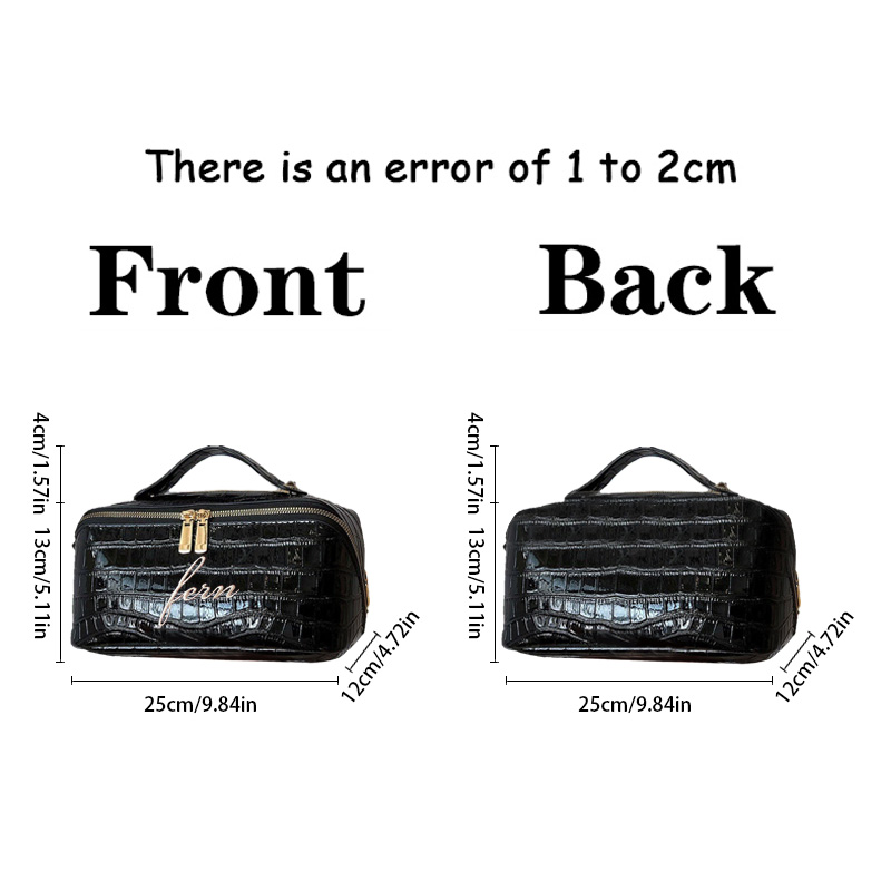 Embroidered Croc Makeup Bag Pe - Luxury Bags Vegan 리뷰 및 가격